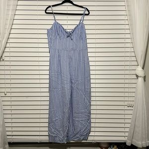 Striped J Crew jumpsuit